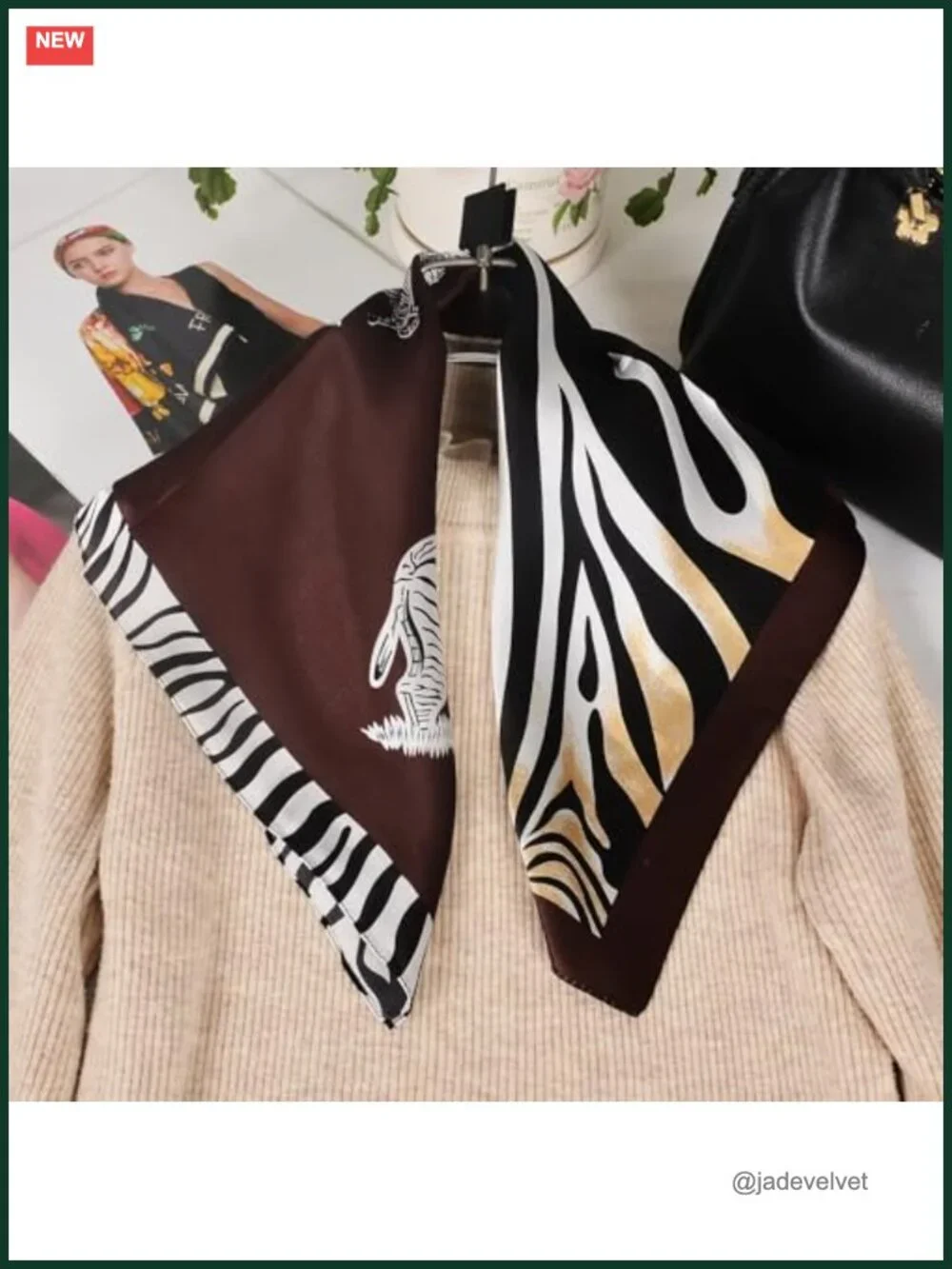 100% Mulberry Silk Neck Scarf 21